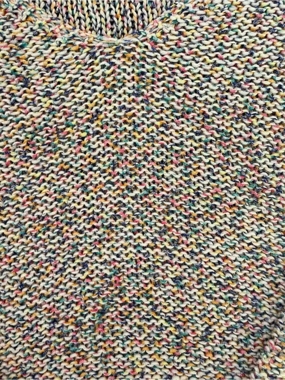 Zara Multicolor Speckled V-Neck Sweater